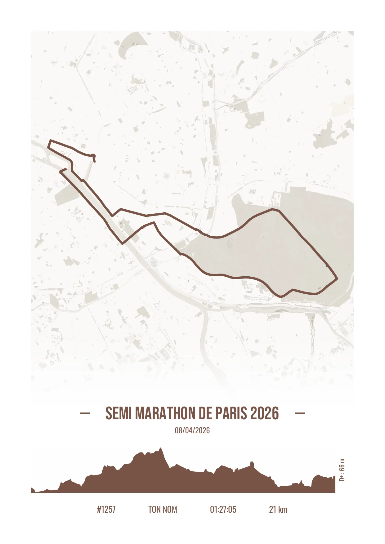 Affiche Semi Marathon de Paris 2026