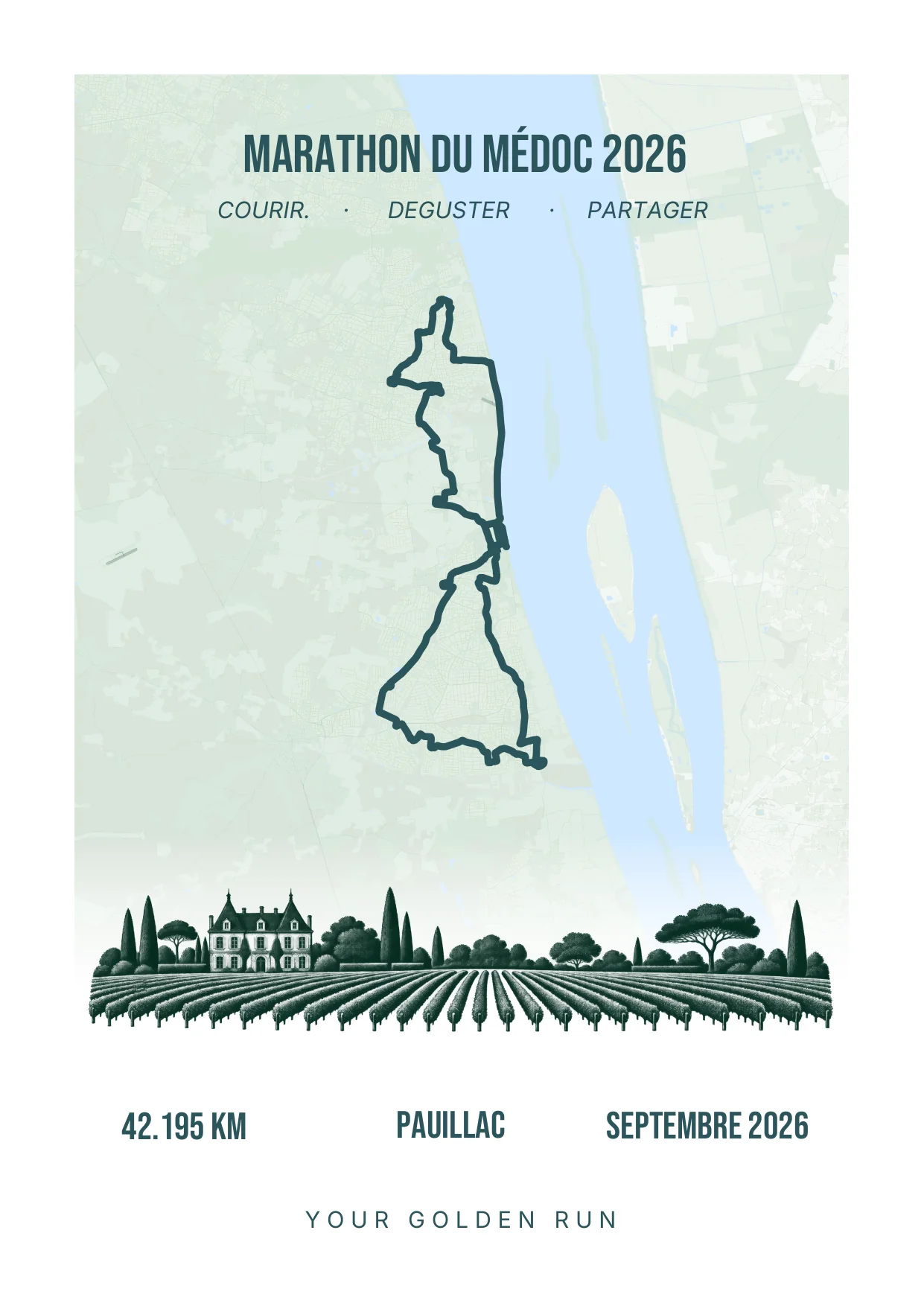 Affiche Marathon du Médoc 2026